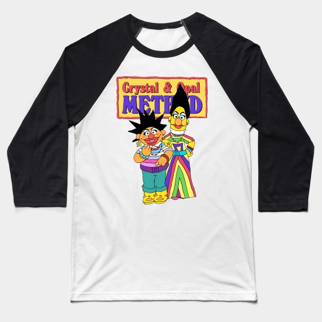 Crystal & Opal Baseball T-Shirt by whos-morris